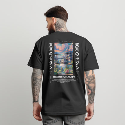 Japan View Traditional | Oversized T-shirt | Unisex Collection