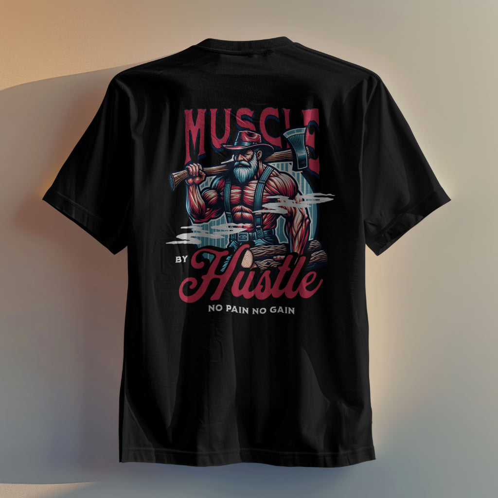 Muscle Hustle | Oversized T-shirt | Unisex Collection